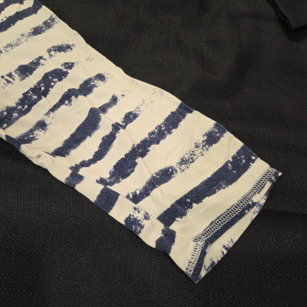 FDJ French Dressing Jeans Nautical Striped Knit Top White Blue Womens Size XL - Picture 9 of 12